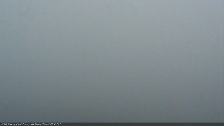 Lake Travis webcam, February 6, 2018 12:30 PM CT