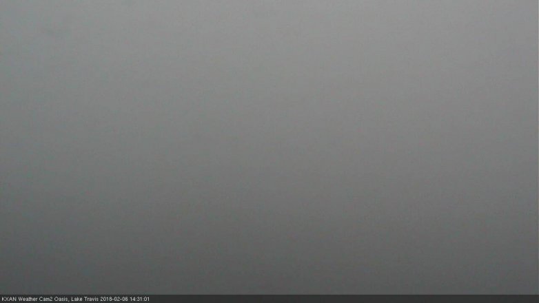Lake Travis webcam, February 6, 2018 1:45 PM CT