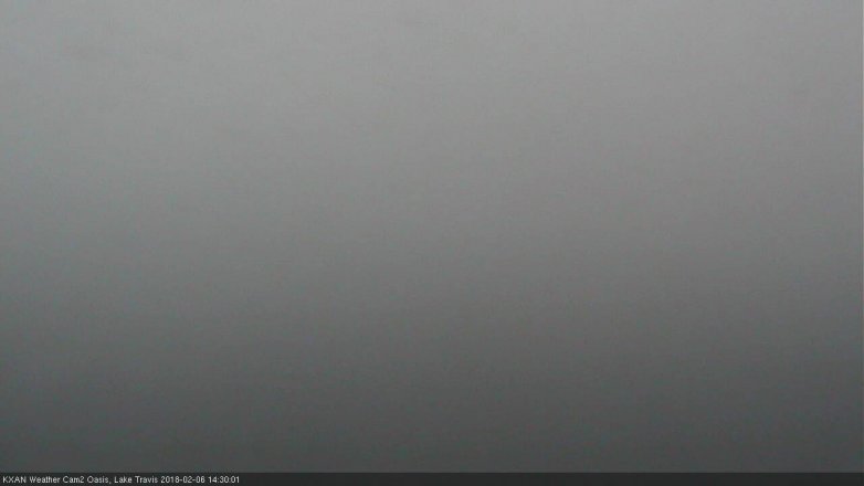 Lake Travis webcam, February 6, 2018 1:55 PM CT