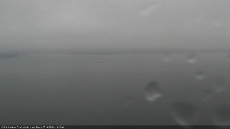 Lake Travis webcam, February 6, 2018 3:40 PM CT