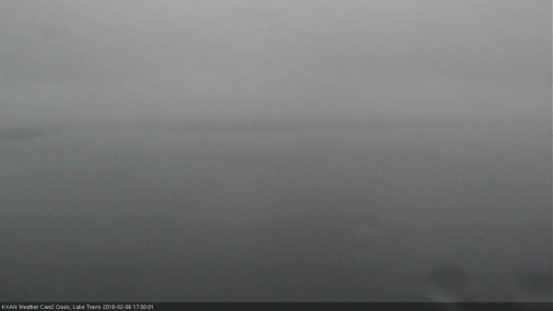 Lake Travis webcam, February 6, 2018 4:30 PM CT