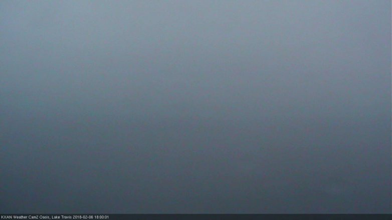 Lake Travis webcam, February 6, 2018 5:30 PM CT