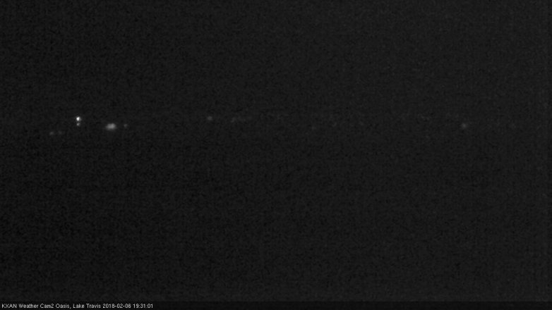 Lake Travis webcam, February 6, 2018 6:45 PM CT