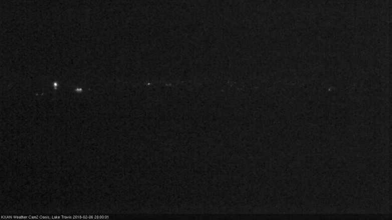 Lake Travis webcam, February 6, 2018 7:25 PM CT
