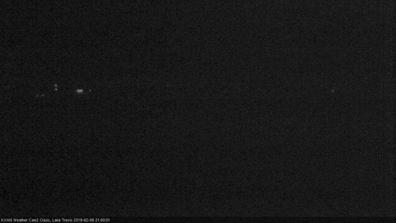 Lake Travis webcam, February 6, 2018 8:25 PM CT