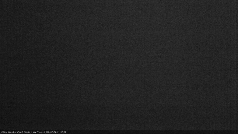 Lake Travis webcam, February 6, 2018 8:40 PM CT
