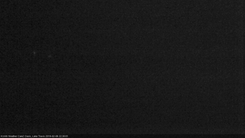 Lake Travis webcam, February 6, 2018 9:55 PM CT