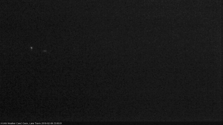 Lake Travis webcam, February 6, 2018 10:20 PM CT