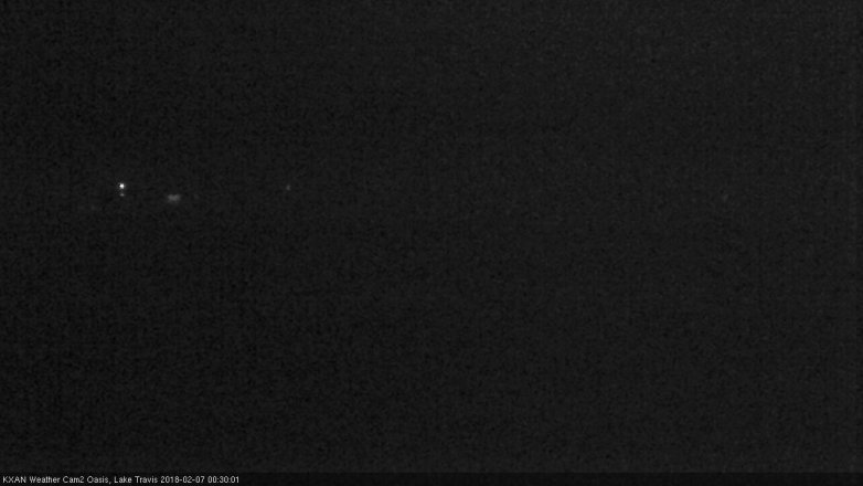 Lake Travis webcam, February 6, 2018 11:40 PM CT