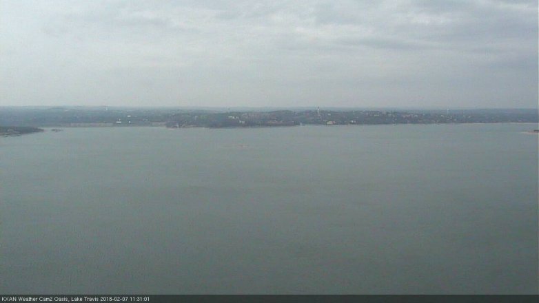Lake Travis webcam, February 7, 2018 10:35 AM CT
