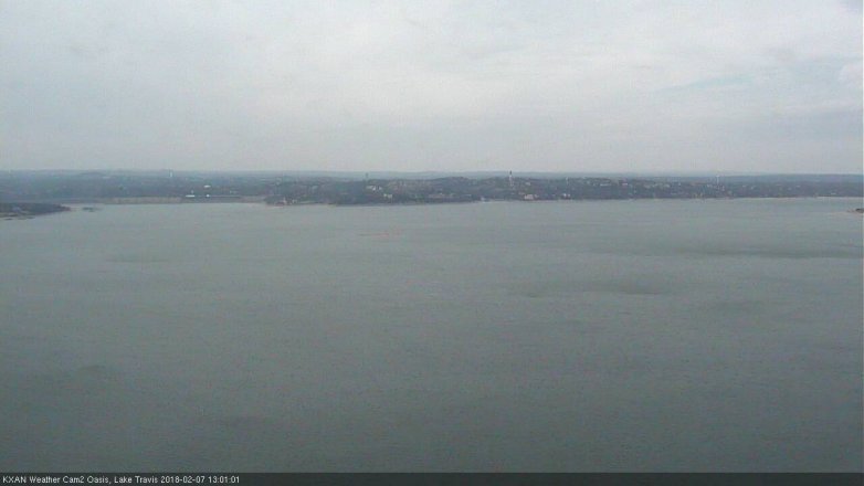 Lake Travis webcam, February 7, 2018 12:15 PM CT
