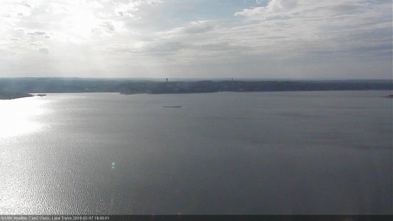 Lake Travis webcam, February 7, 2018 3:15 PM CT
