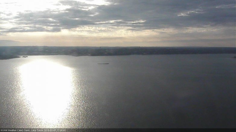 Lake Travis webcam, February 7, 2018 4:05 PM CT
