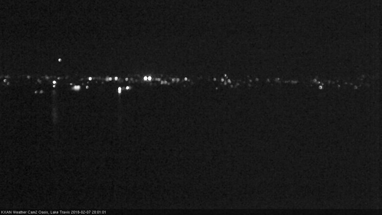 Lake Travis webcam, February 7, 2018 7:15 PM CT