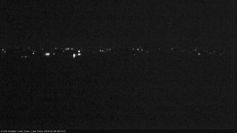 Lake Travis webcam, February 7, 2018 11:55 PM CT