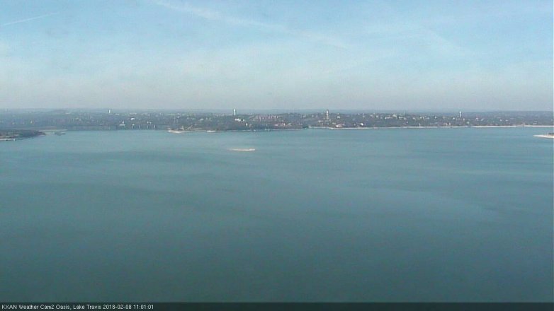 Lake Travis webcam, February 8, 2018 10:25 AM CT