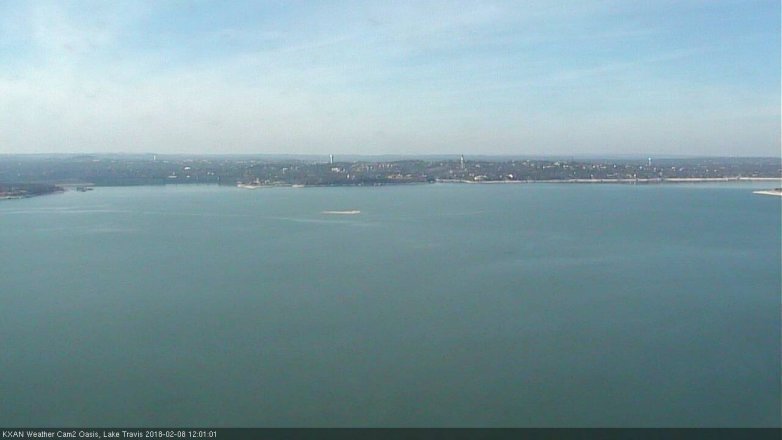 Lake Travis webcam, February 8, 2018 11:15 AM CT