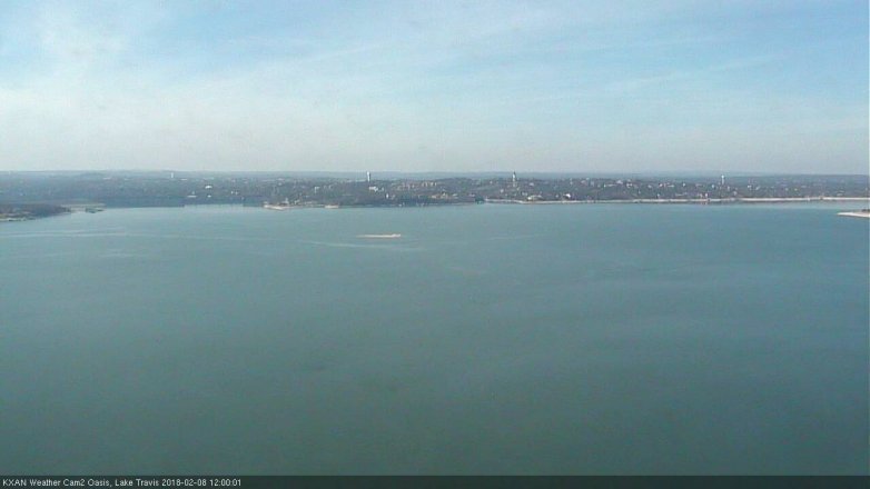 Lake Travis webcam, February 8, 2018 11:20 AM CT