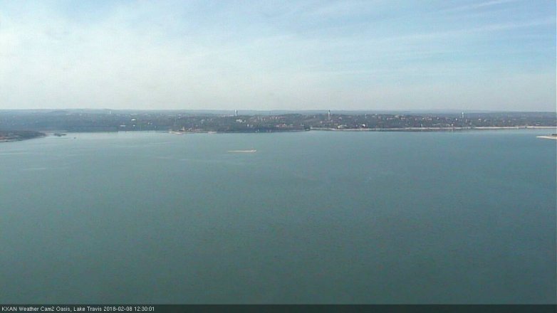 Lake Travis webcam, February 8, 2018 11:40 AM CT