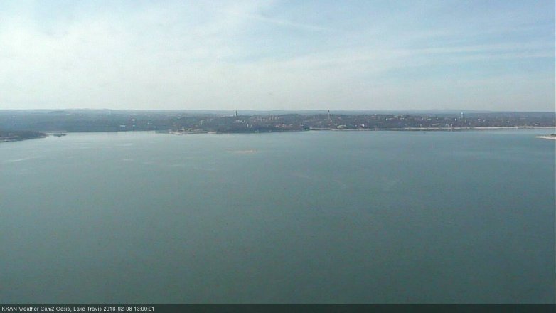 Lake Travis webcam, February 8, 2018 12:25 PM CT