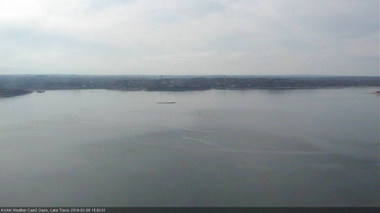 Lake Travis webcam, February 8, 2018 2:30 PM CT