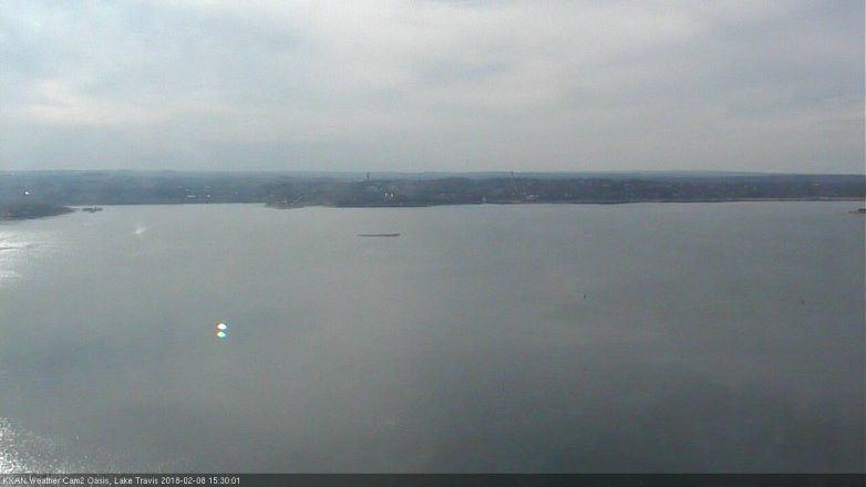 Lake Travis webcam, February 8, 2018 2:40 PM CT