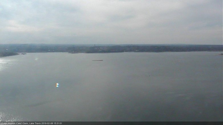 Lake Travis webcam, February 8, 2018 2:45 PM CT