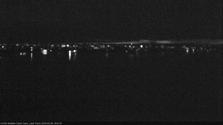 Lake Travis webcam, February 8, 2018 6:25 PM CT