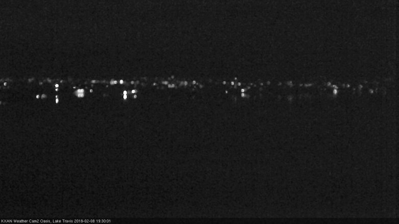 Lake Travis webcam, February 8, 2018 6:50 PM CT