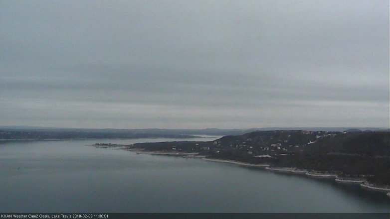 Lake Travis webcam, February 9, 2018 10:35 AM CT