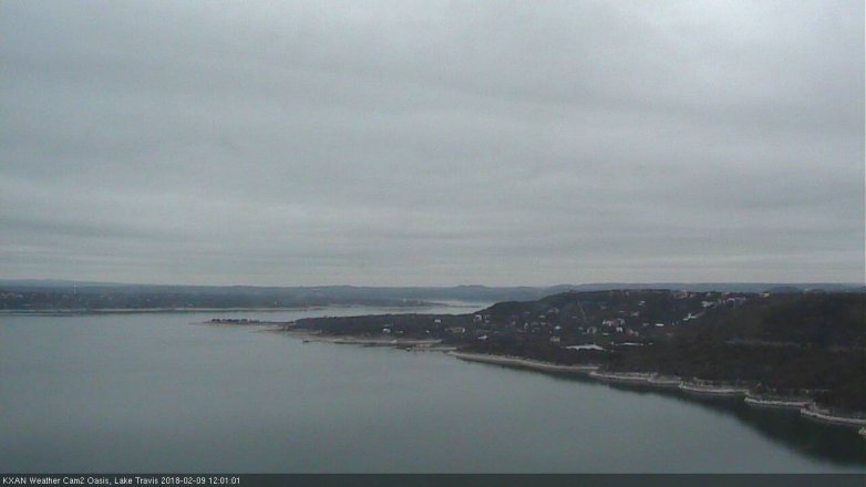 Lake Travis webcam, February 9, 2018 11:15 AM CT
