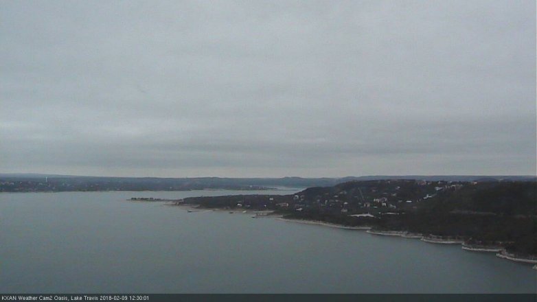 Lake Travis webcam, February 9, 2018 11:40 AM CT