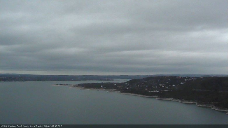 Lake Travis webcam, February 9, 2018 2:20 PM CT