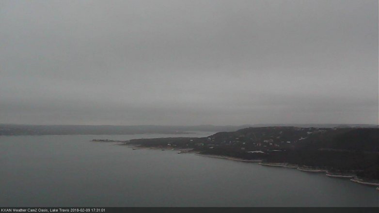 Lake Travis webcam, February 9, 2018 5:00 PM CT