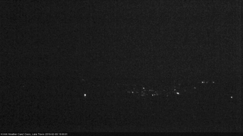 Lake Travis webcam, February 9, 2018 6:05 PM CT