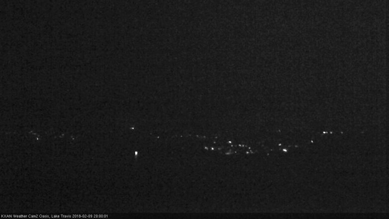 Lake Travis webcam, February 9, 2018 7:20 PM CT