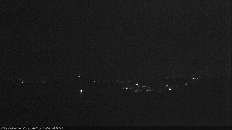 Lake Travis webcam, February 9, 2018 7:55 PM CT