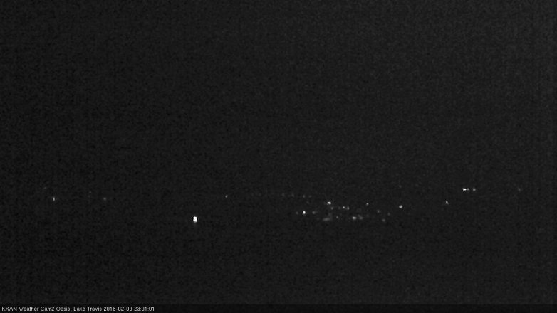 Lake Travis webcam, February 9, 2018 10:15 PM CT