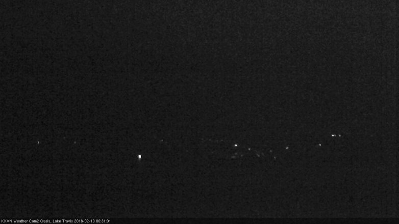 Lake Travis webcam, February 9, 2018 11:55 PM CT