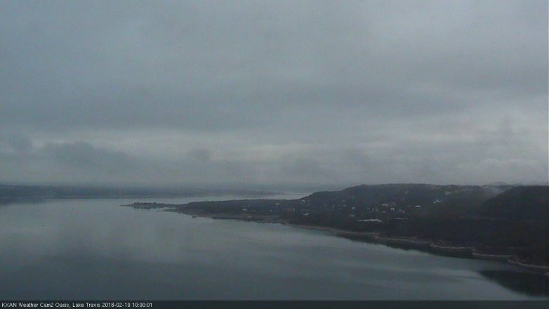 Lake Travis webcam, February 10, 2018 9:25 AM CT