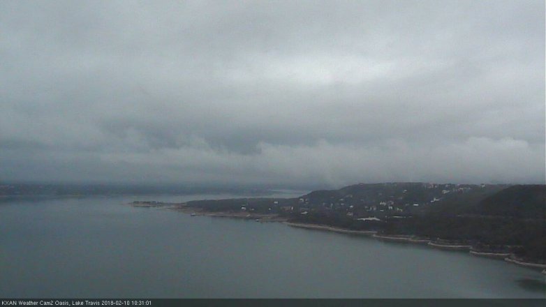 Lake Travis webcam, February 10, 2018 9:45 AM CT
