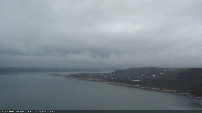 Lake Travis webcam, February 10, 2018 10:00 AM CT