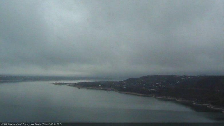 Lake Travis webcam, February 10, 2018 10:05 AM CT