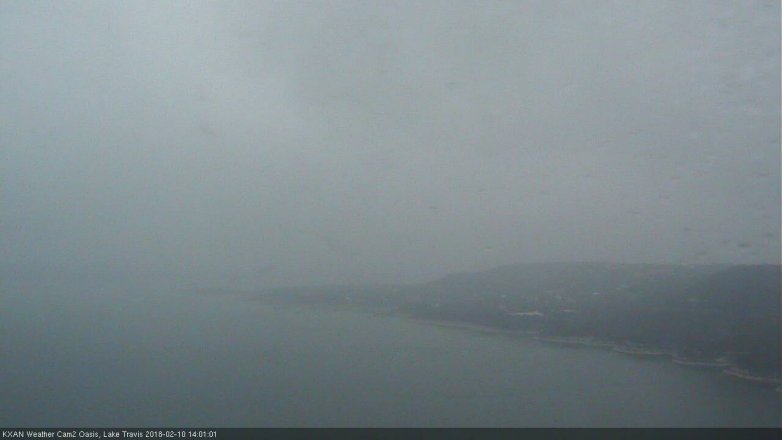 Lake Travis webcam, February 10, 2018 1:20 PM CT