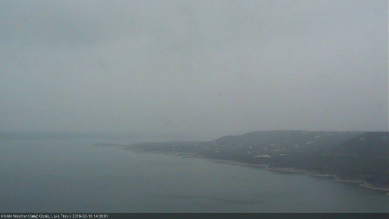 Lake Travis webcam, February 10, 2018 1:45 PM CT