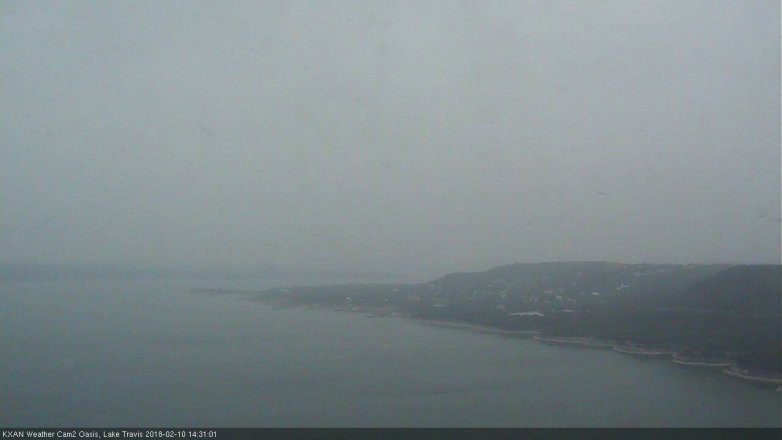 Lake Travis webcam, February 10, 2018 1:50 PM CT