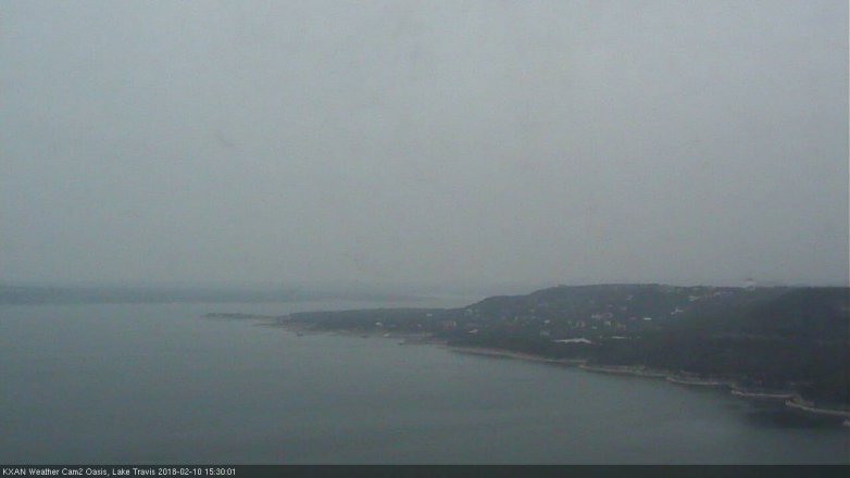 Lake Travis webcam, February 10, 2018 2:35 PM CT