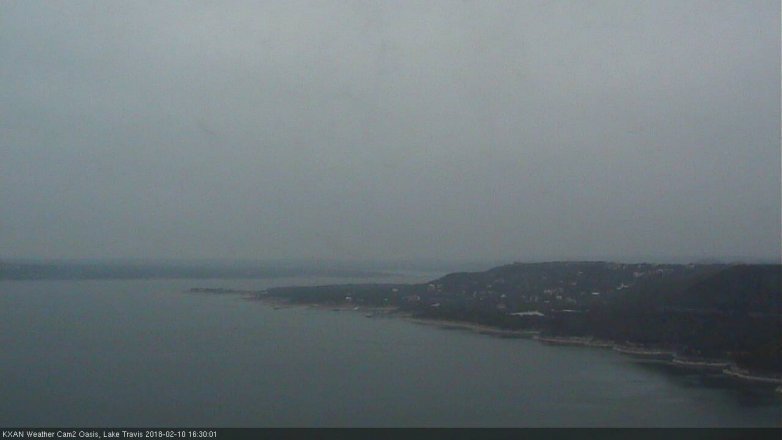 Lake Travis webcam, February 10, 2018 3:40 PM CT