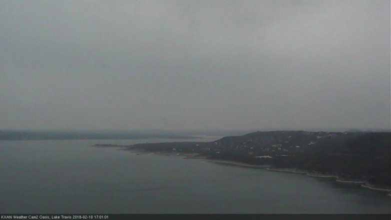 Lake Travis webcam, February 10, 2018 4:20 PM CT