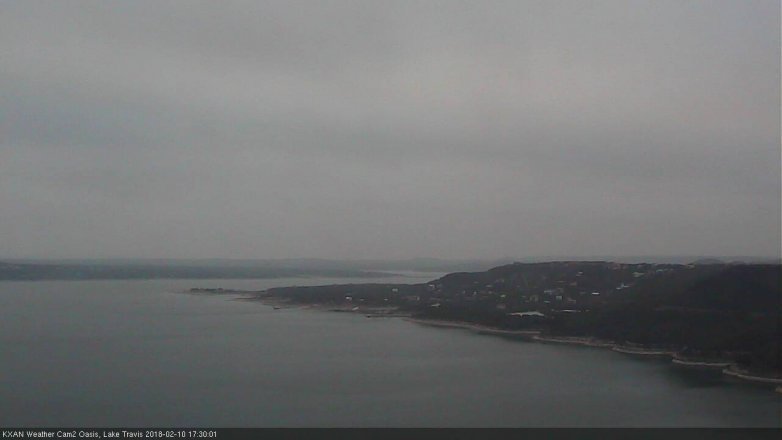Lake Travis webcam, February 10, 2018 4:50 PM CT